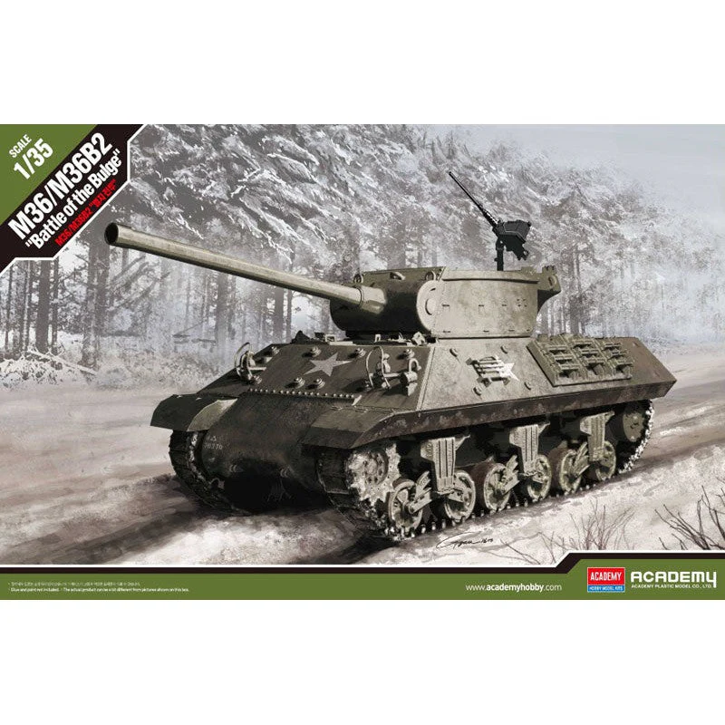 Academy 1/35 M36/M36B2 Battle Of The Bulge Plastic Model Kit - Image 5