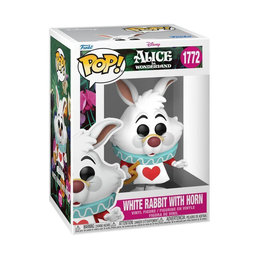 Alice in Wonderland (1951) – White Rabbit with Horn Pop! Vinyl - Image 2