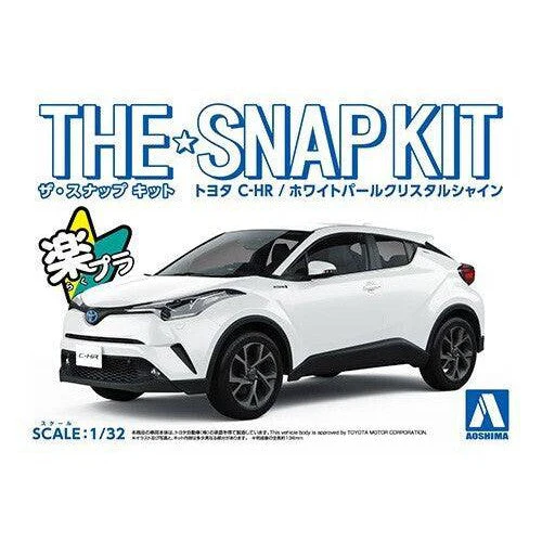 Aoshima 1/32 SNAP Toyota C-HR (White Pearl Crystal Shine) - Image 2