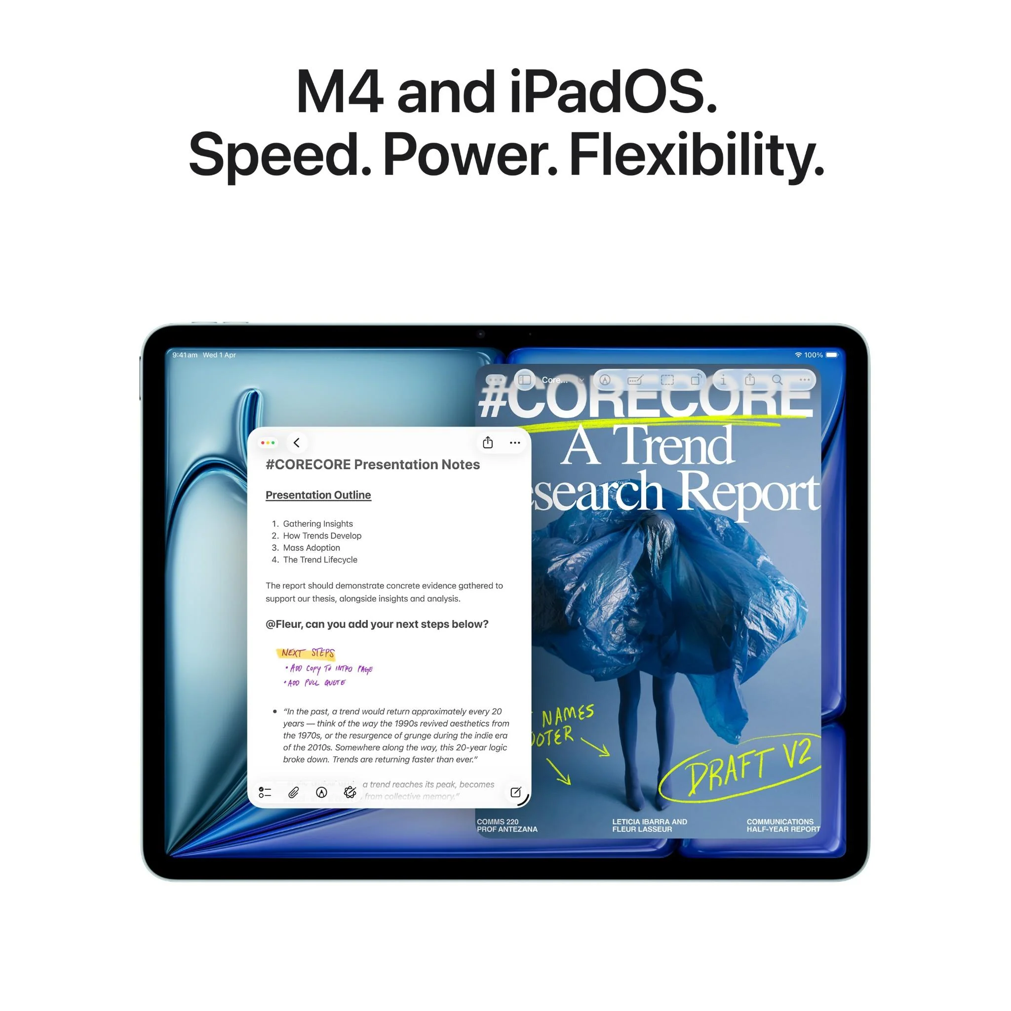 Apple iPad Air 13-inch M4 256GB Wi-Fi + Cellular (Blue) - Image 4