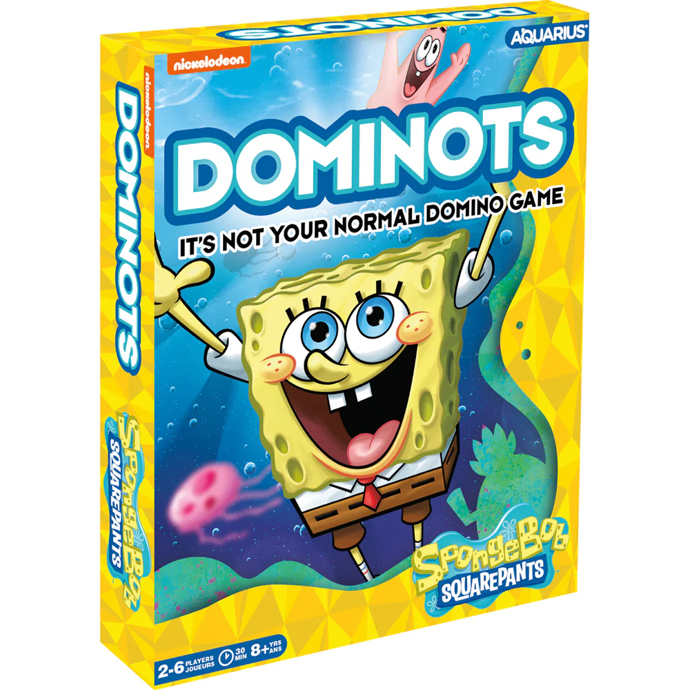 Aquarius Nickelodeon SpongeBob Dominots Tile Game Kids/Children Fun Play 8y+