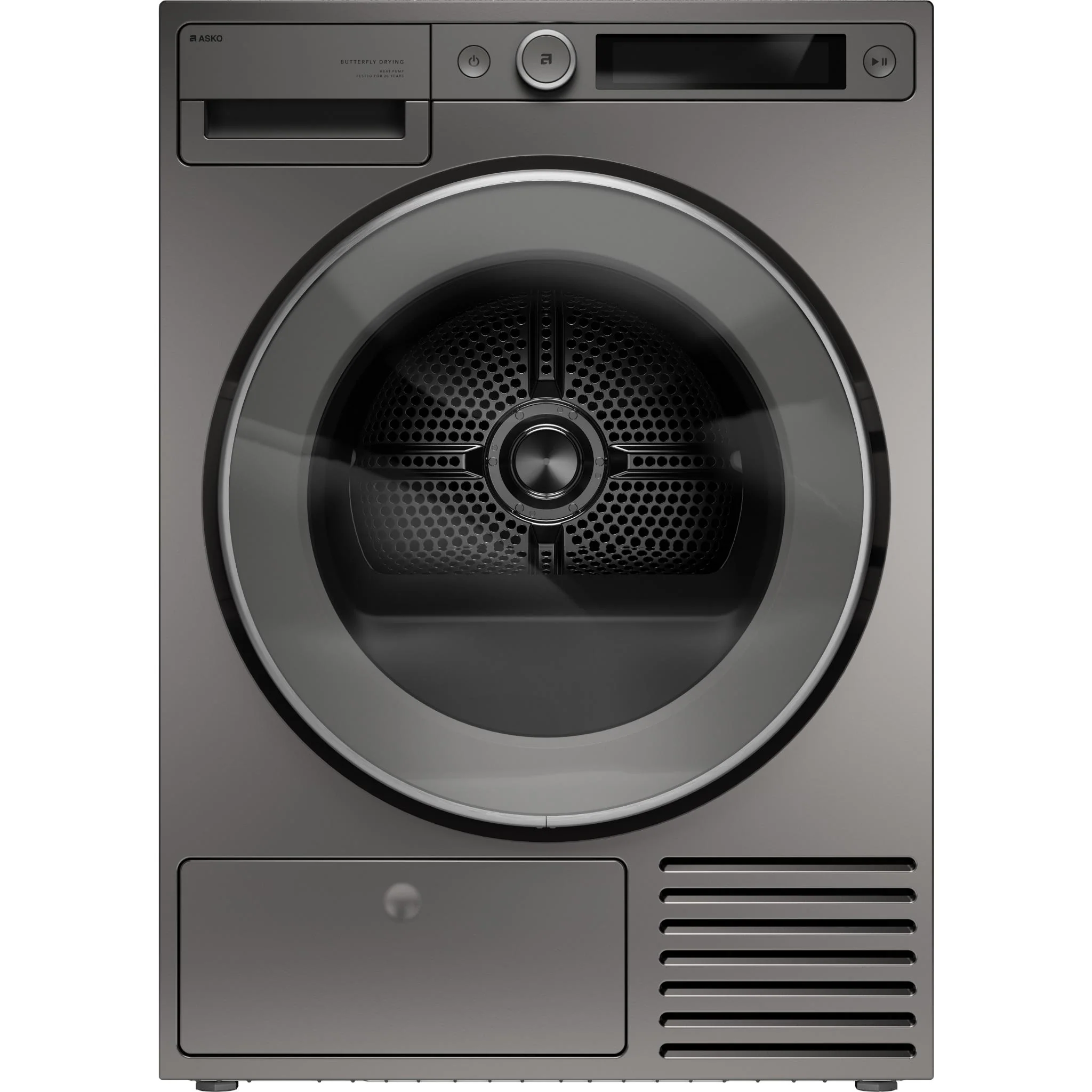 ASKO T509HPT Style 9kg Butterfly Drying Heat Pump Dryer (Titanium)