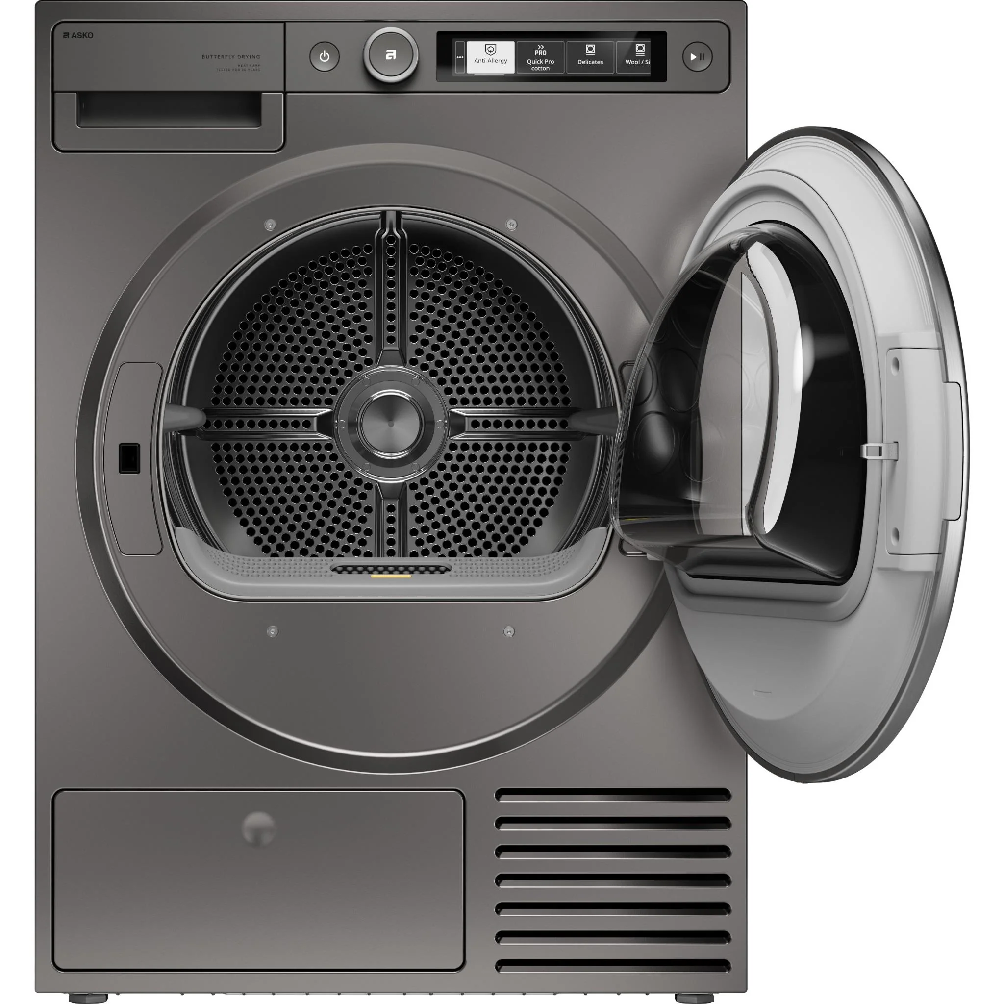 ASKO T509HPT Style 9kg Butterfly Drying Heat Pump Dryer (Titanium) - Image 2