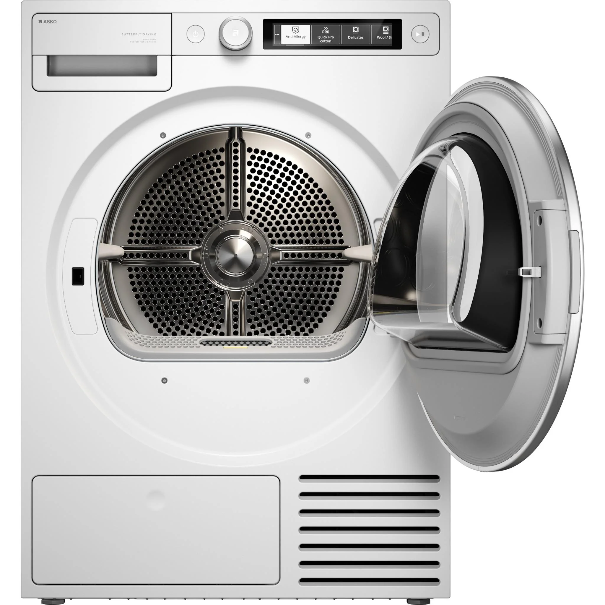 ASKO T509HPW Style 9kg Butterfly Drying Heat Pump Dryer (White) - Image 3