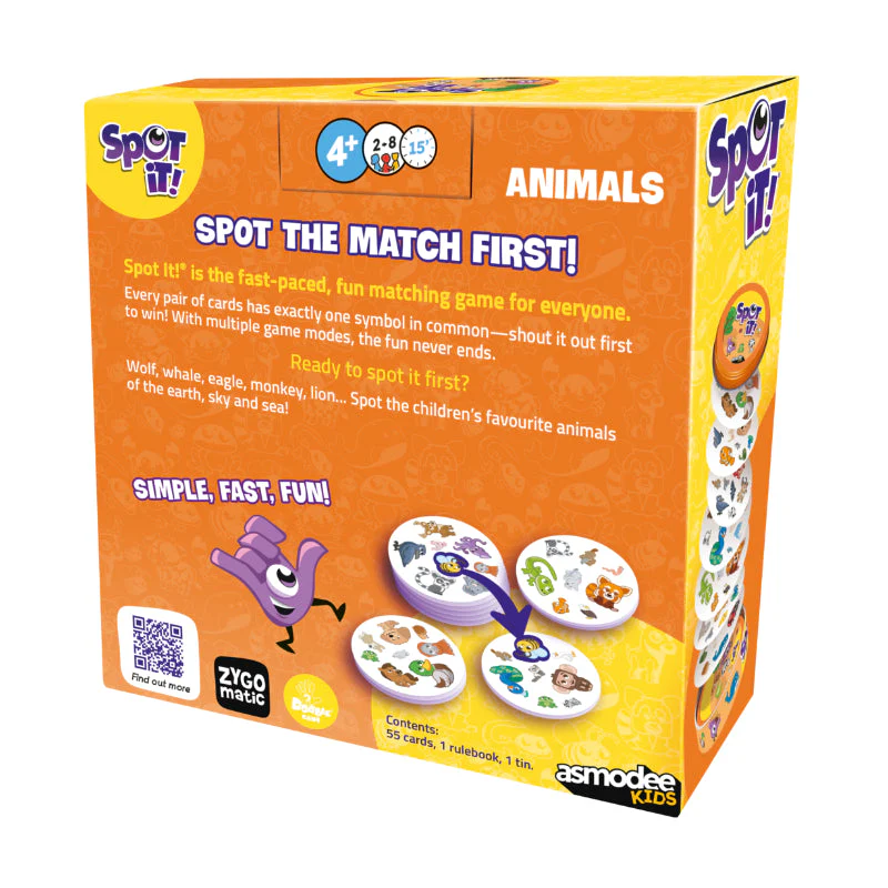 Asmodee Spot It! Kids Animals Game - Image 2