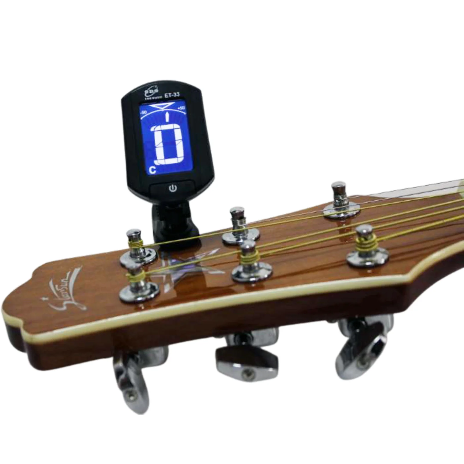 Axiom Electronic Digital Clip On Tuner for Guitar, Bass, Ukulele and Violin - Image 3