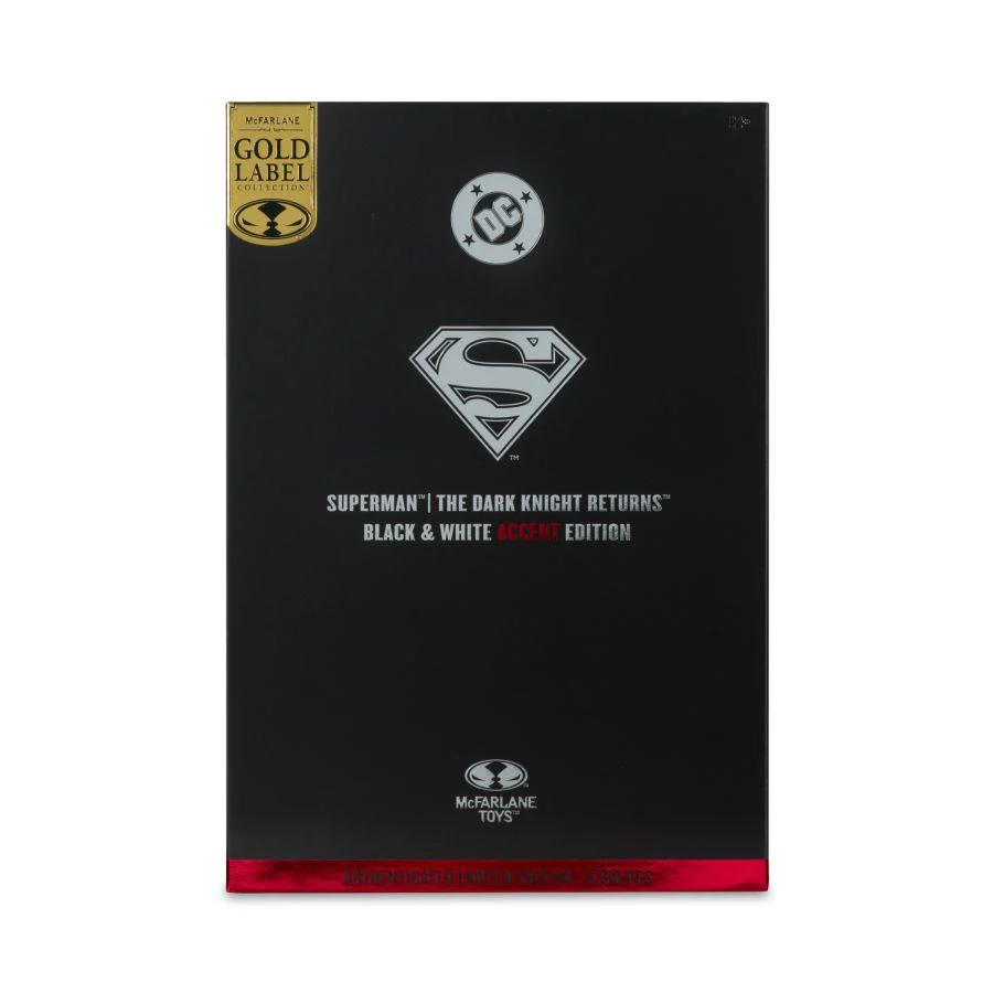Batman: Dark Knight Returns - Superman Black & White (Gold Label) 7" Action Figure (McFarlane Toys) - Image 6
