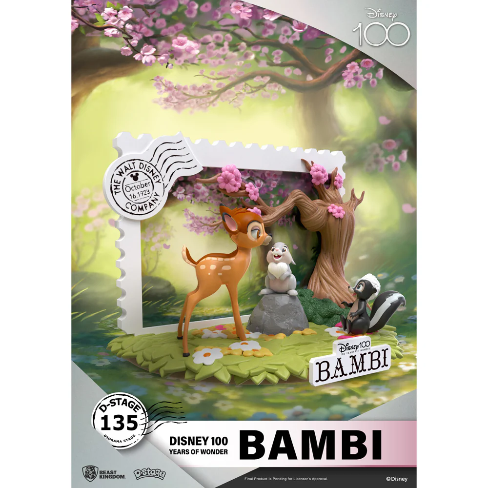 Beast Kingdom D Stage Disney 100 Years of Wonder Bambi Figurine Model Set - Image 2