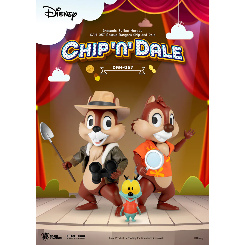 Beast Kingdom DAH Rescue Rangers Chip and Dale Decorative Figurine Model - Image 2