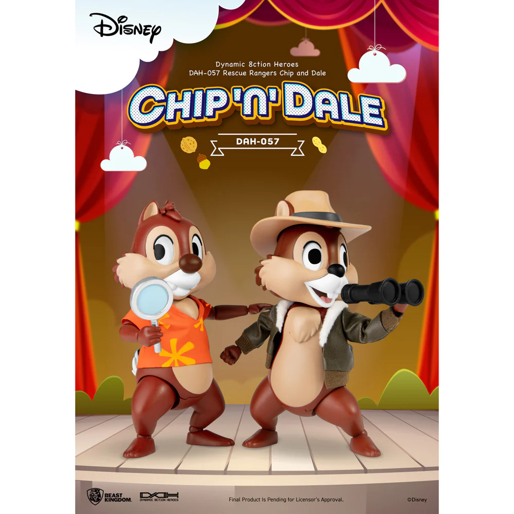 Beast Kingdom DAH Rescue Rangers Chip and Dale Decorative Figurine Model - Image 3