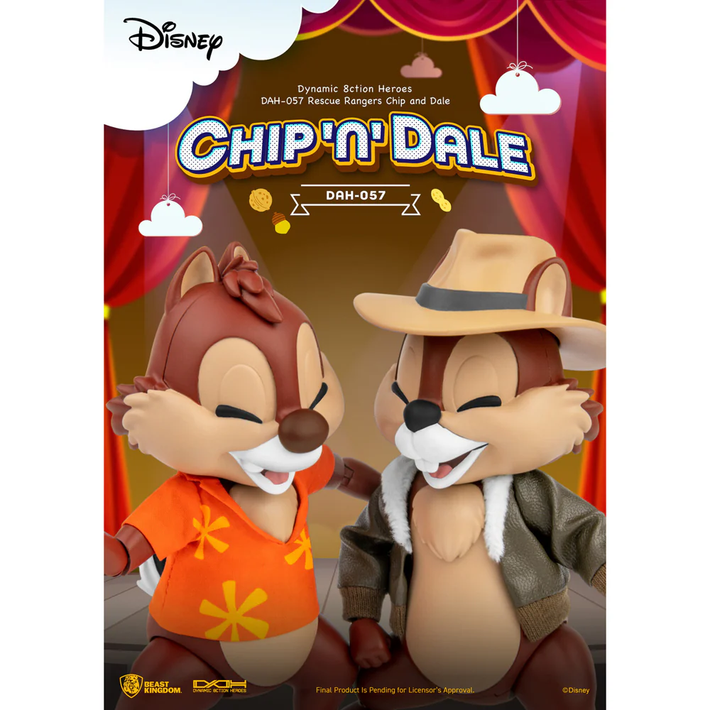 Beast Kingdom DAH Rescue Rangers Chip and Dale Decorative Figurine Model - Image 4