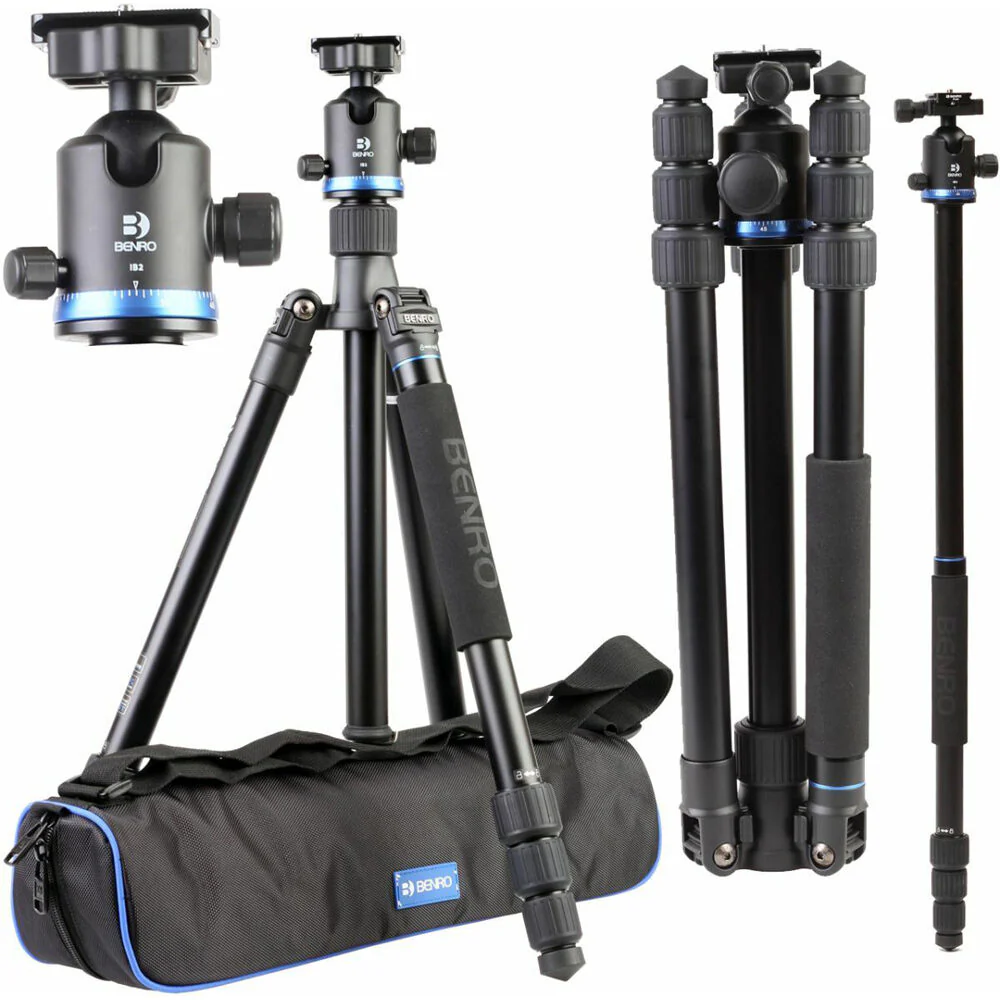 Benro iFoto Aluminum Tripod Kit B2 Ball Head with Twist Lock 165cm - Image 5