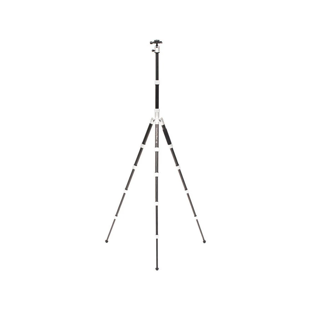 Benro MeFoto RoadtripPro 6in1 CF Tripod Q1 Pro Ball Head (Silver) - Image 2