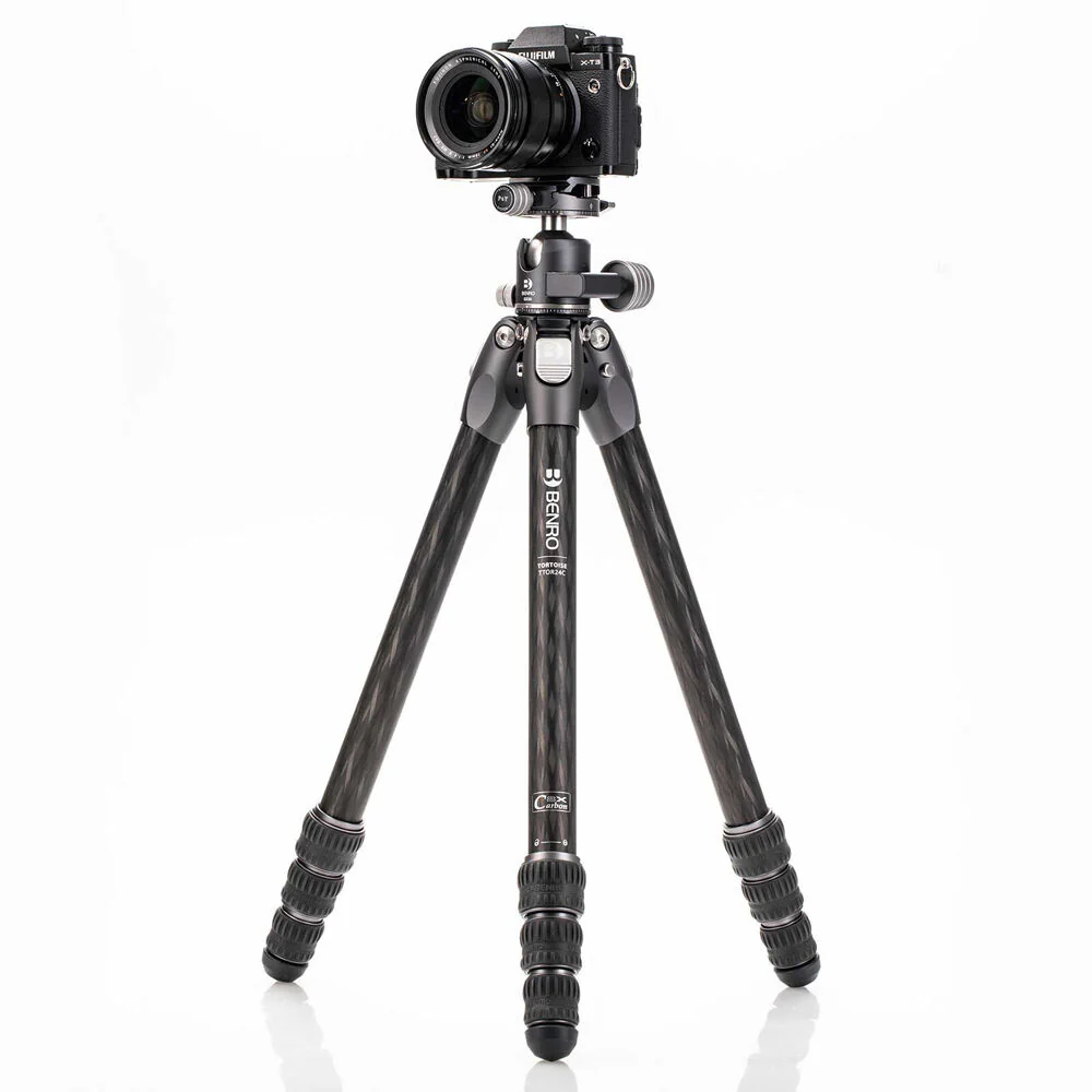 Benro Tortoise 24C Carbon Fibre 4 Section Photo Tripod GX30 Ball Head - Image 5