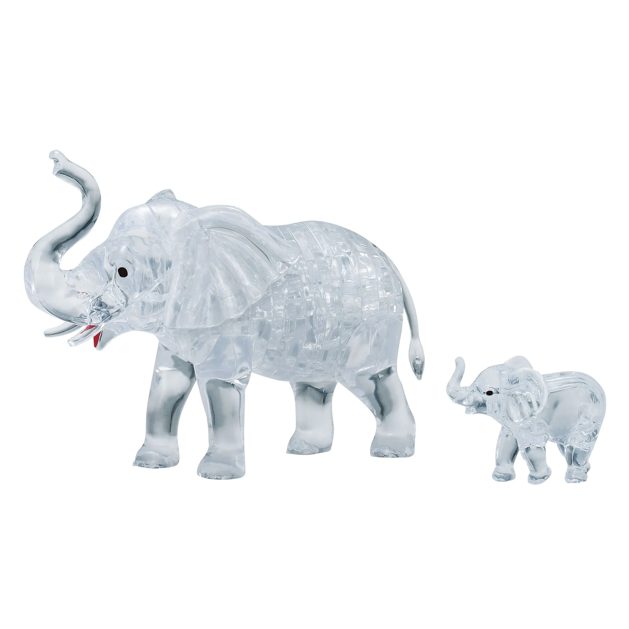 Bepuzzled 3D Crystal Puzzle: Elephant and Baby - Image 2