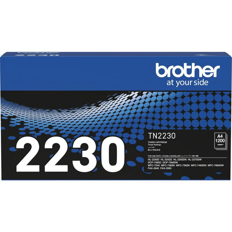 Brother TN-2230 Toner Ink Cartridge Black Genuine Original