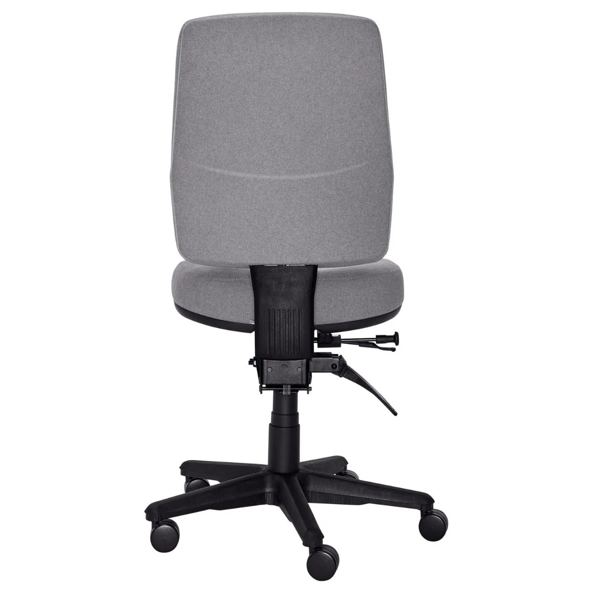 Buro Roma 3 Lever High Back With Seat Slide Without Arms Safetex Smoke - Image 5