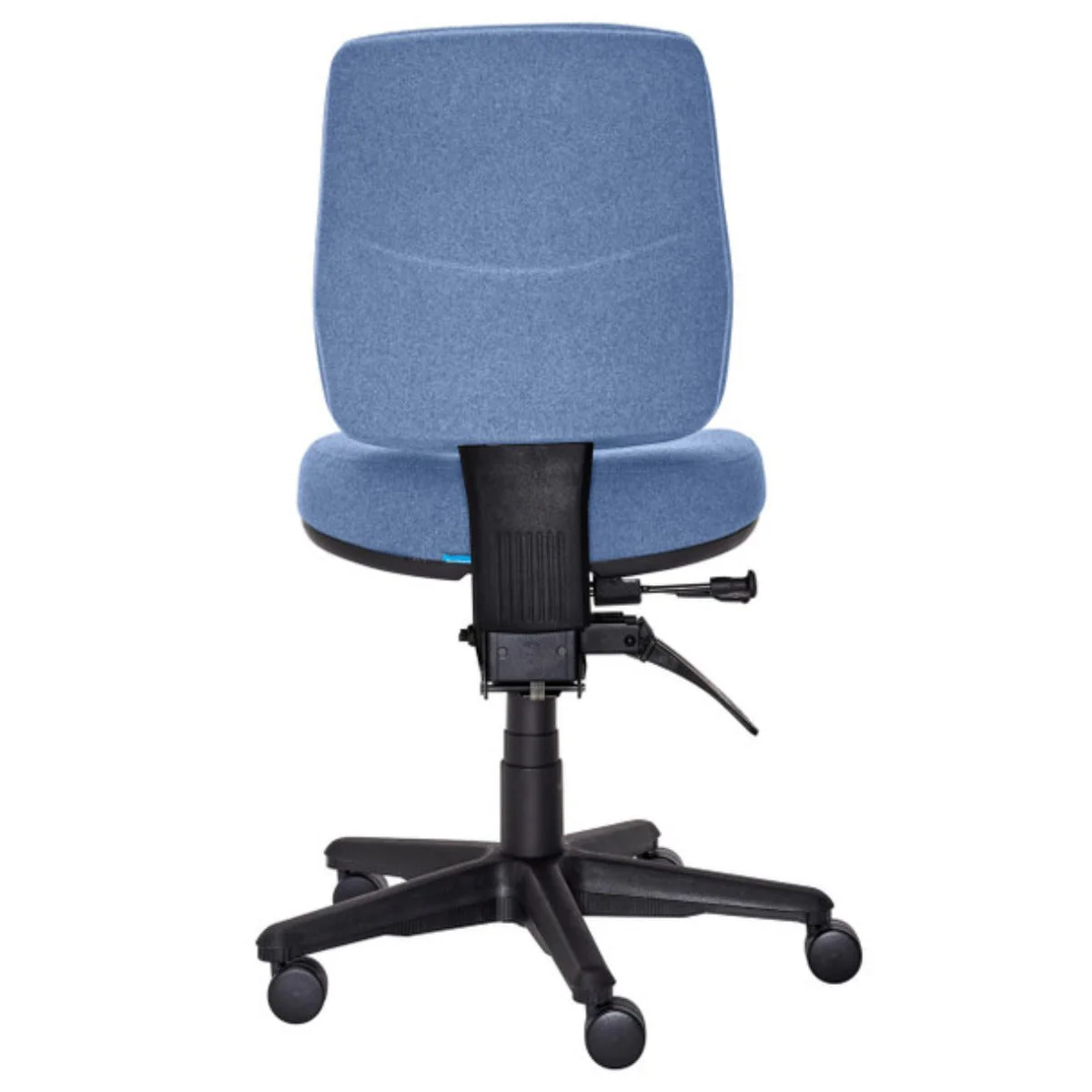 Buro Roma 3 Lever Mid Back With Seat Slide Without Arms Safetex Cobalt - Image 4