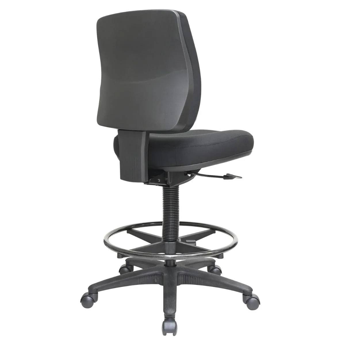 Buro Roma Drafting Chair 1 Lever Mid Back Black - Image 4