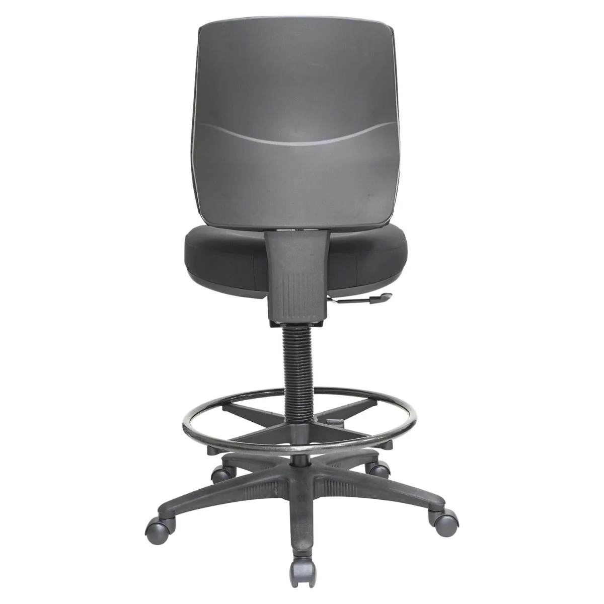 Buro Roma Drafting Chair 1 Lever Mid Back Black - Image 5