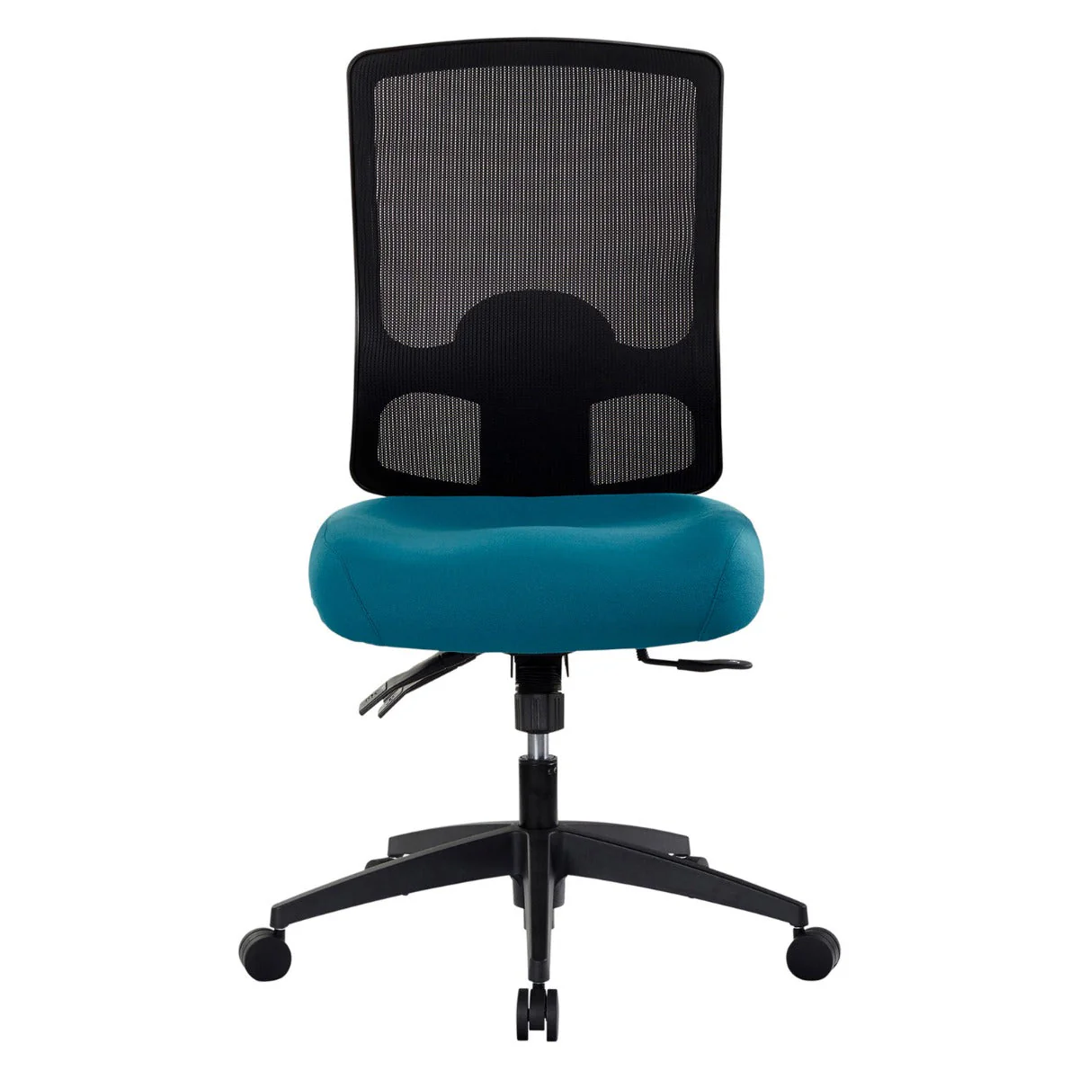 Buro Tidal Mesh High Back Chair Without Arms Teal - Image 2
