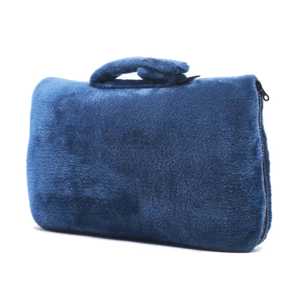 Cabeau Fold ''n Go 4-In-1 Travel Blanket, Pillow, Seat Cushion and Lumbar Support (Blue) - Image 3
