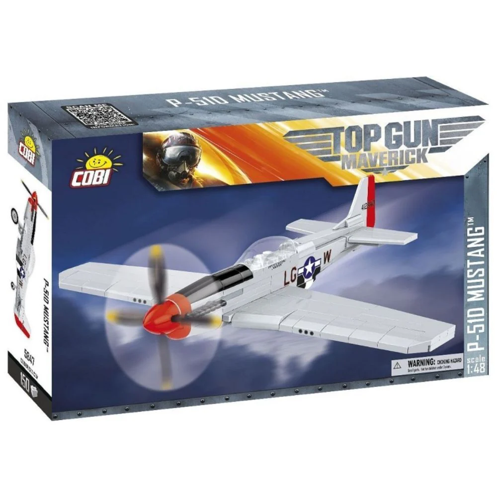 Cobi 145-Pieces Top Gun Plane/Aircraft Maverick P-51D Mustang Kids/Adult Building Toy - Image 2