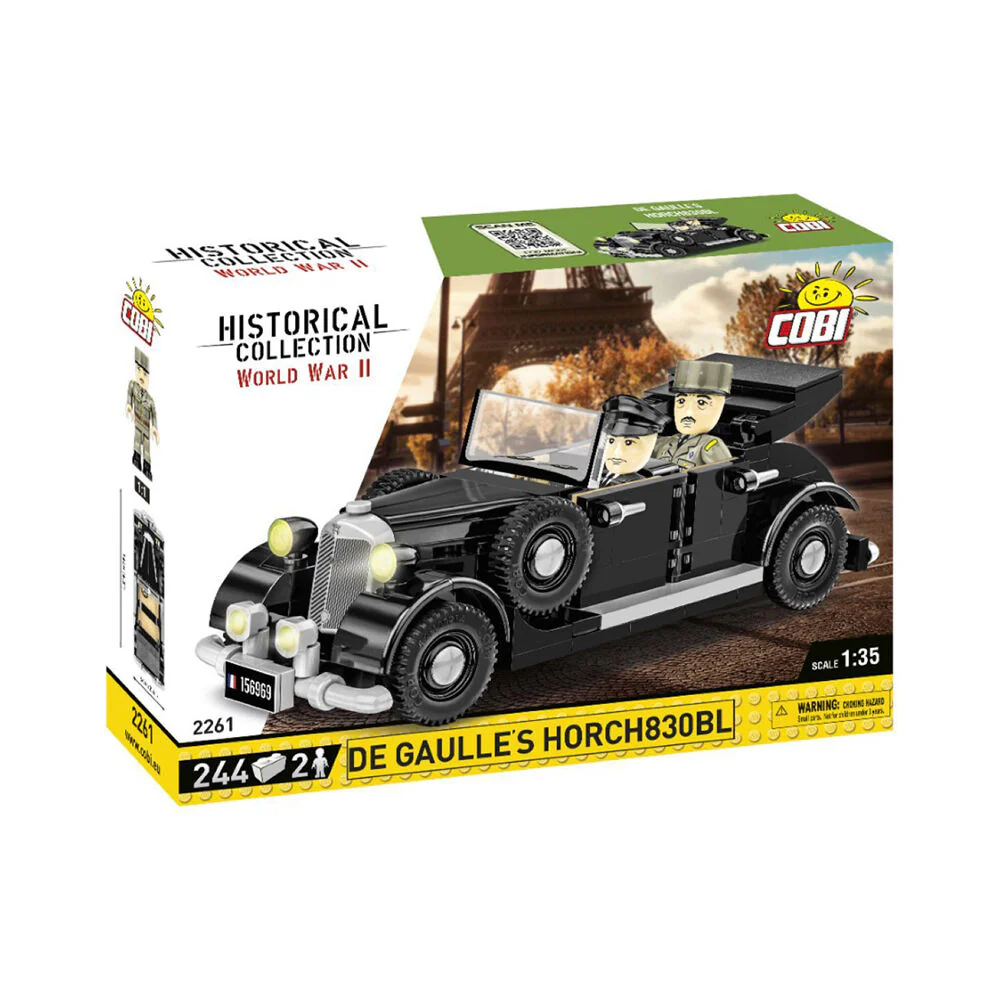 Cobi 248-Pieces World War 2 CDG's 1936 Horch 830 Car Modeling Construction Toy Kit - Image 2