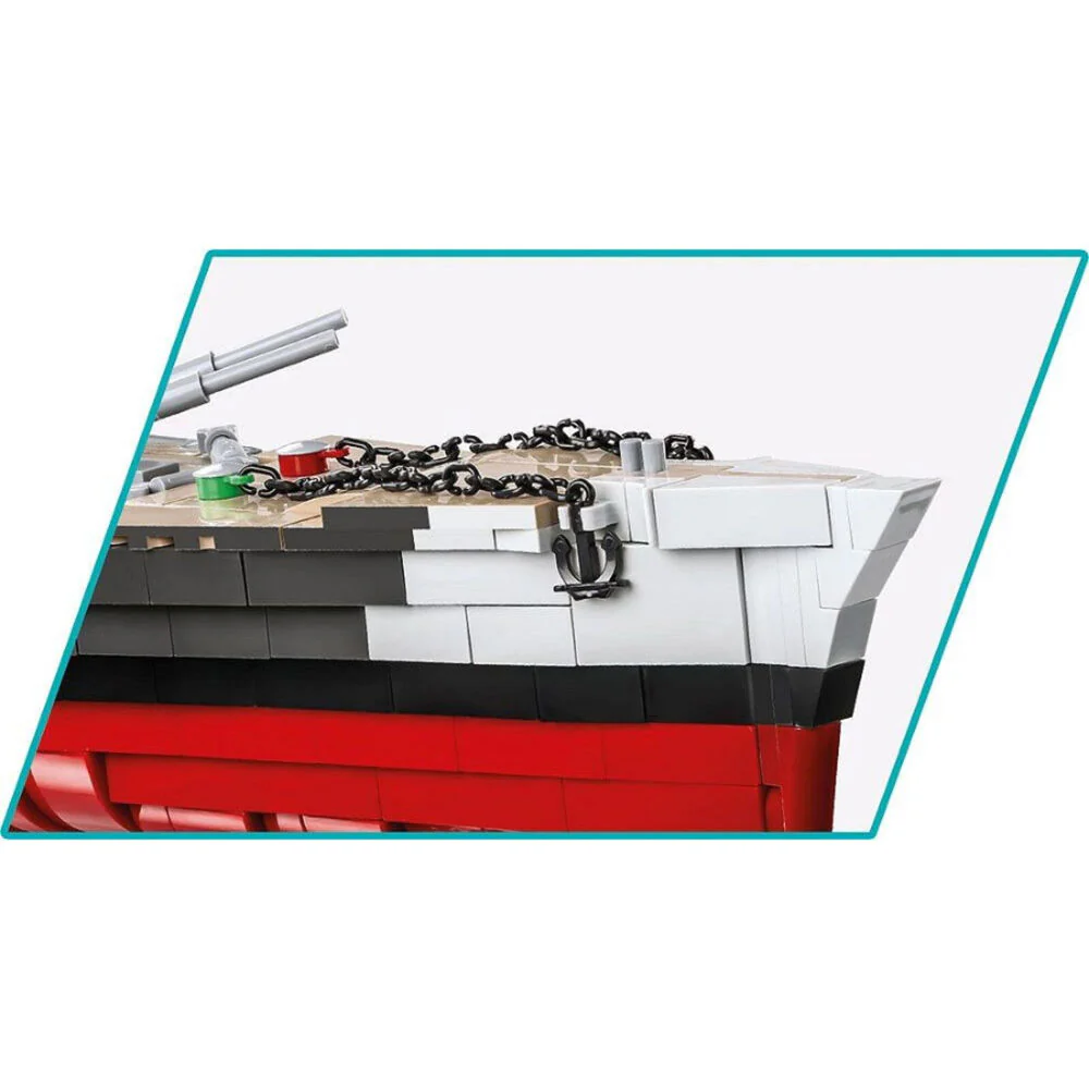 Cobi 2880-Pieces World War 2 Battleship Tirpitz 1:30 Scale Model Building Kit 10y+ - Image 5