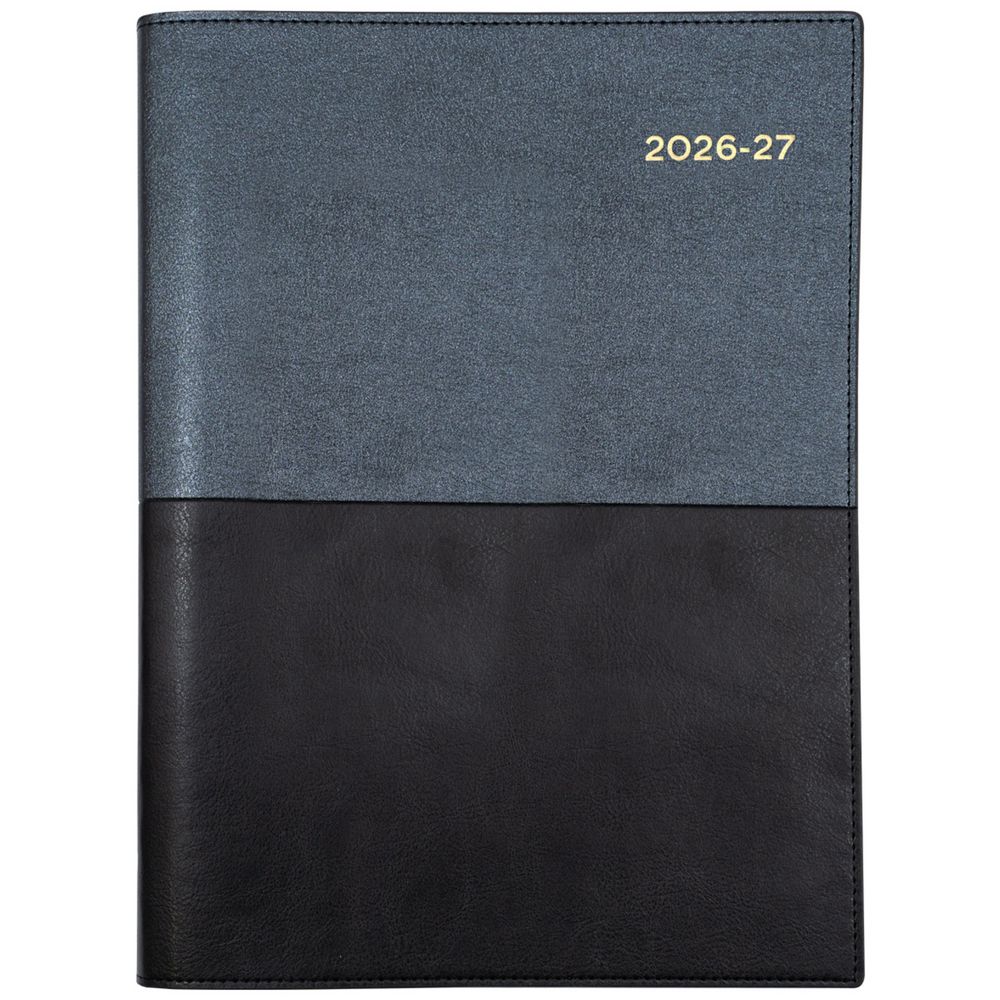 Collins Debden Collins Vanessa A4 Day To Page 2026-2027 Diary Black Financial Year
