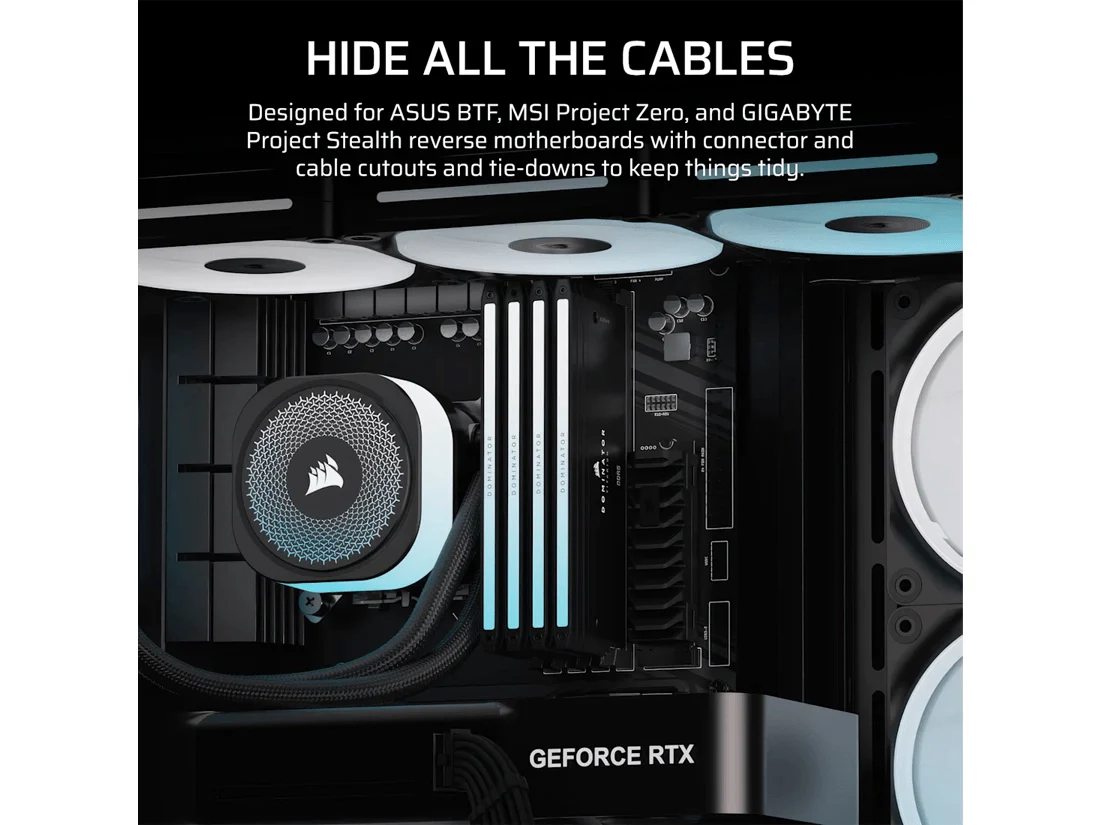 Corsair FRAME 4500X LX-R RGB iCUE LINK Panoramic Glass ATX Mid-Tower Case - Black - Image 4