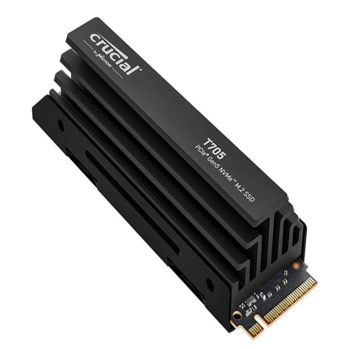 Crucial T705 2TB PCIe Gen5 NVMe M.2 SSD with Heatsink - Image 2