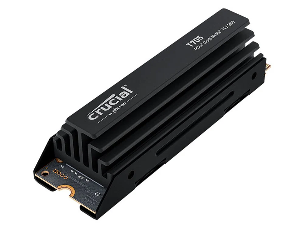 Crucial T705 2TB PCIe Gen5 NVMe M.2 SSD with Heatsink - Image 3