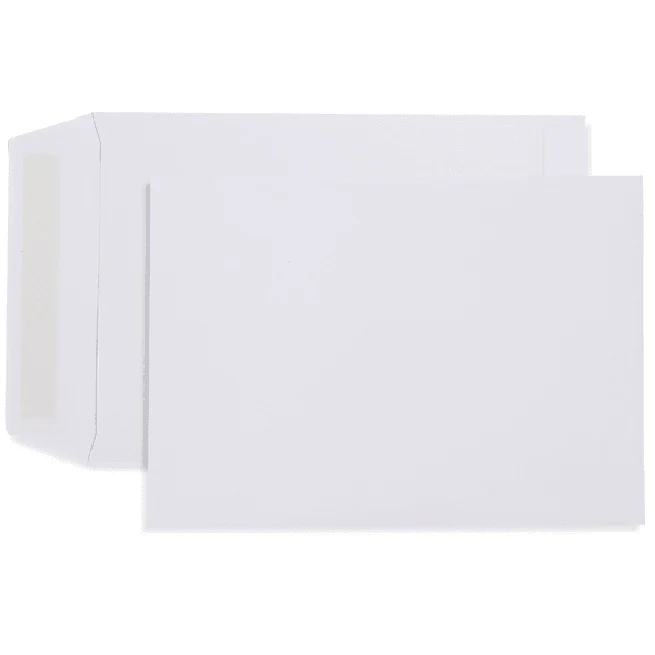 Cumberland C5 Envelopes Pocket Strip Seal 80GSM 162x229mm White Box 500