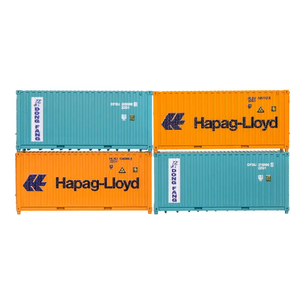 Dapol N 20ft Containers Hapag Lloyd 136086 8 Dong Fang 216866 1