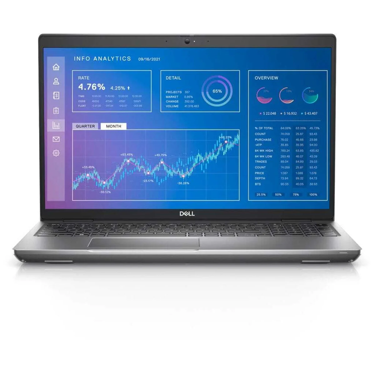 Dell Precision 3571 Intel i7 12800H 4.15GHz 32GB RAM 1TB SSD Quadro T600 15.6" Touch Win 11 [*Refurbished: Very Good]
