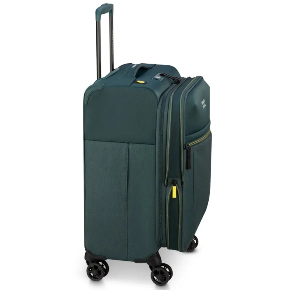 Delsey Brochant 3 Small 55cm Expandable Travel Carry-On Suitcase TSA Lock Pine - Image 4