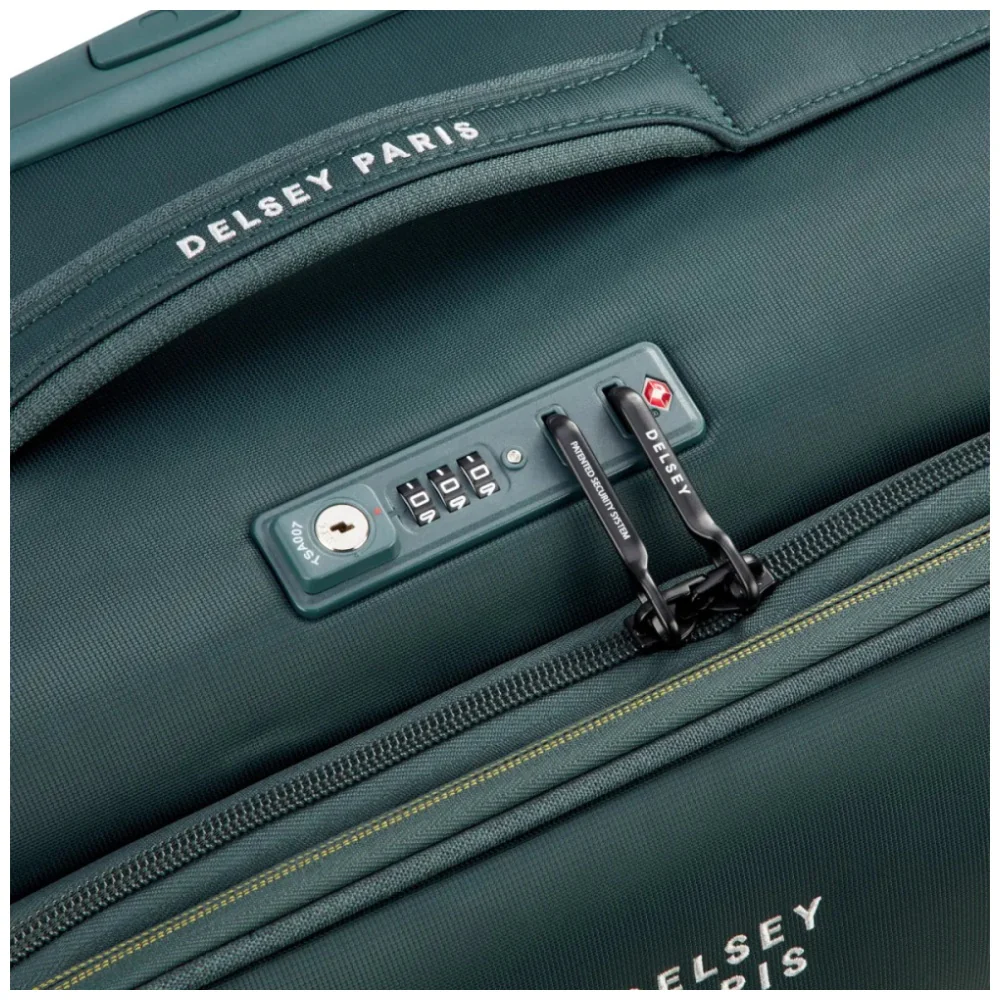 Delsey Brochant 3 Small 55cm Expandable Travel Carry-On Suitcase TSA Lock Pine - Image 6
