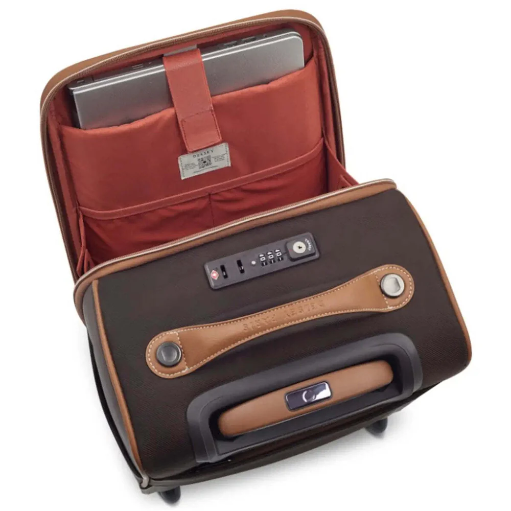 Delsey Chatelet Air 2.0 - 40 cm Underseater Case with Laptop Pocket - Brown - Image 3