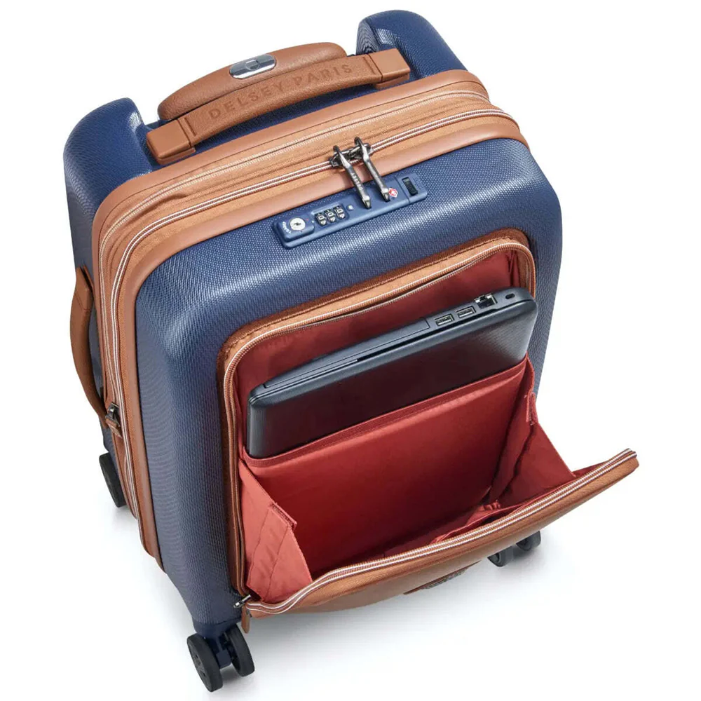 Delsey Chatelet Air 2.0 - 55 cm Expandable Laptop Cabin Suitcase - Navy Blue - Image 2