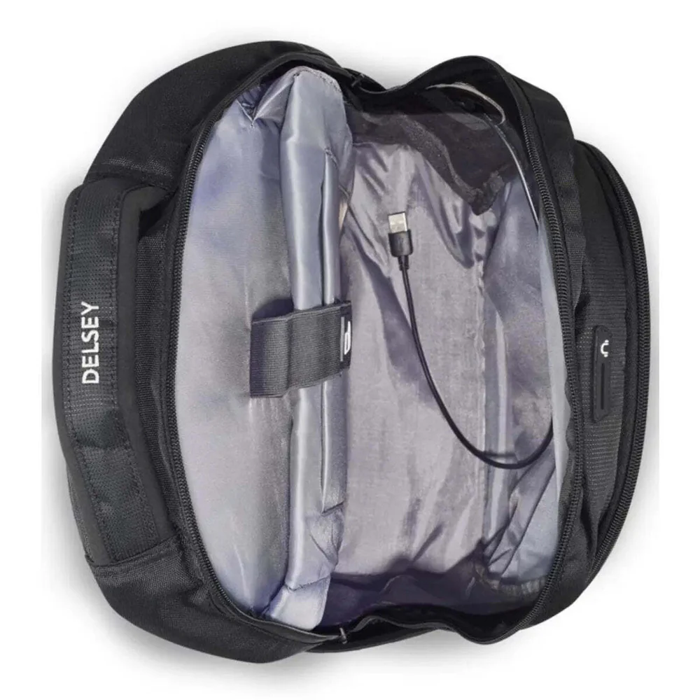 Delsey Navigator 15.6" Laptop Backpack Black - Image 3