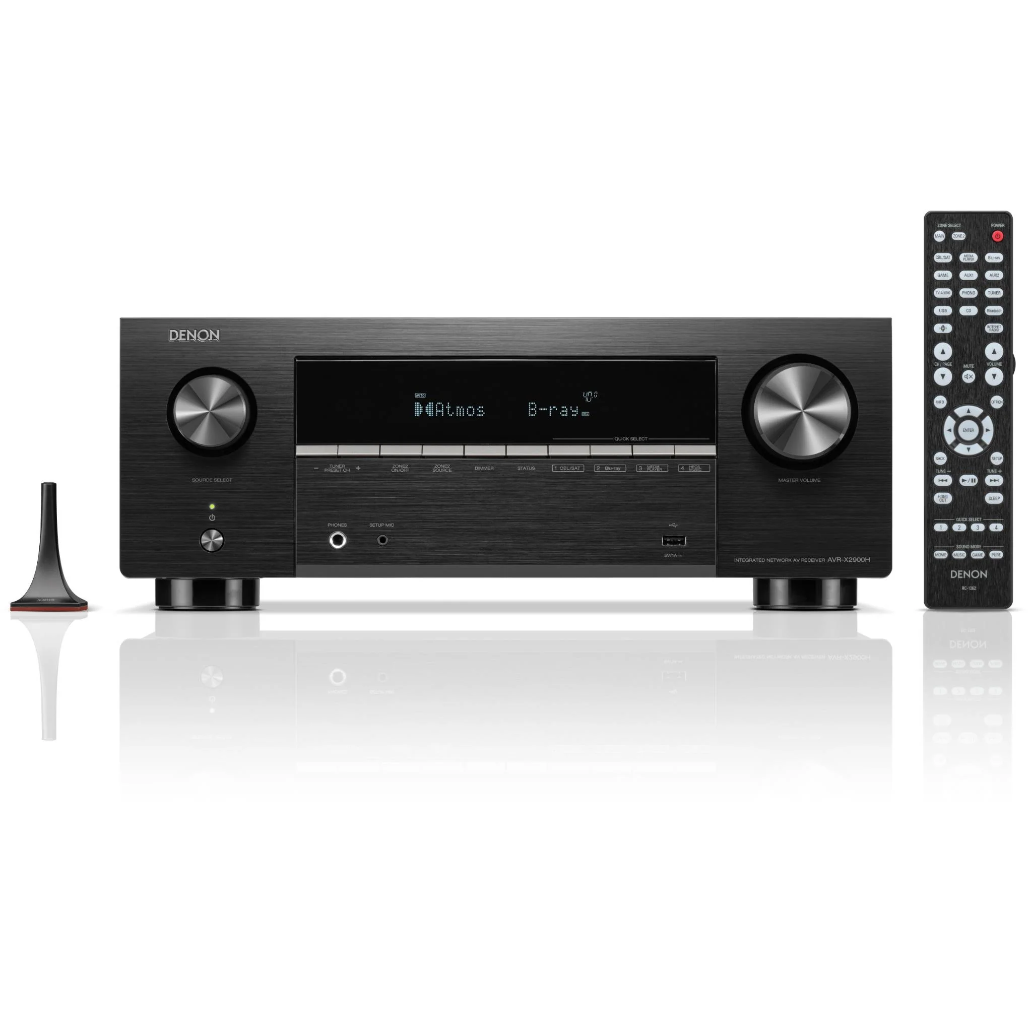 Denon AVR-X2900H 7.2CH 4K/8K Dolby Atmos AV Receiver Powered by HEOS™