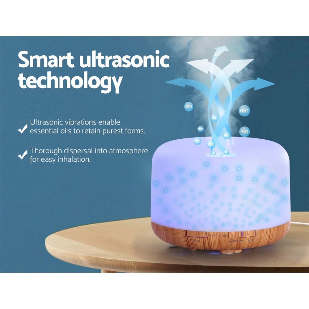 Devanti Aroma Diffuser Aromatherapy Humidifier 500ml - Image 8