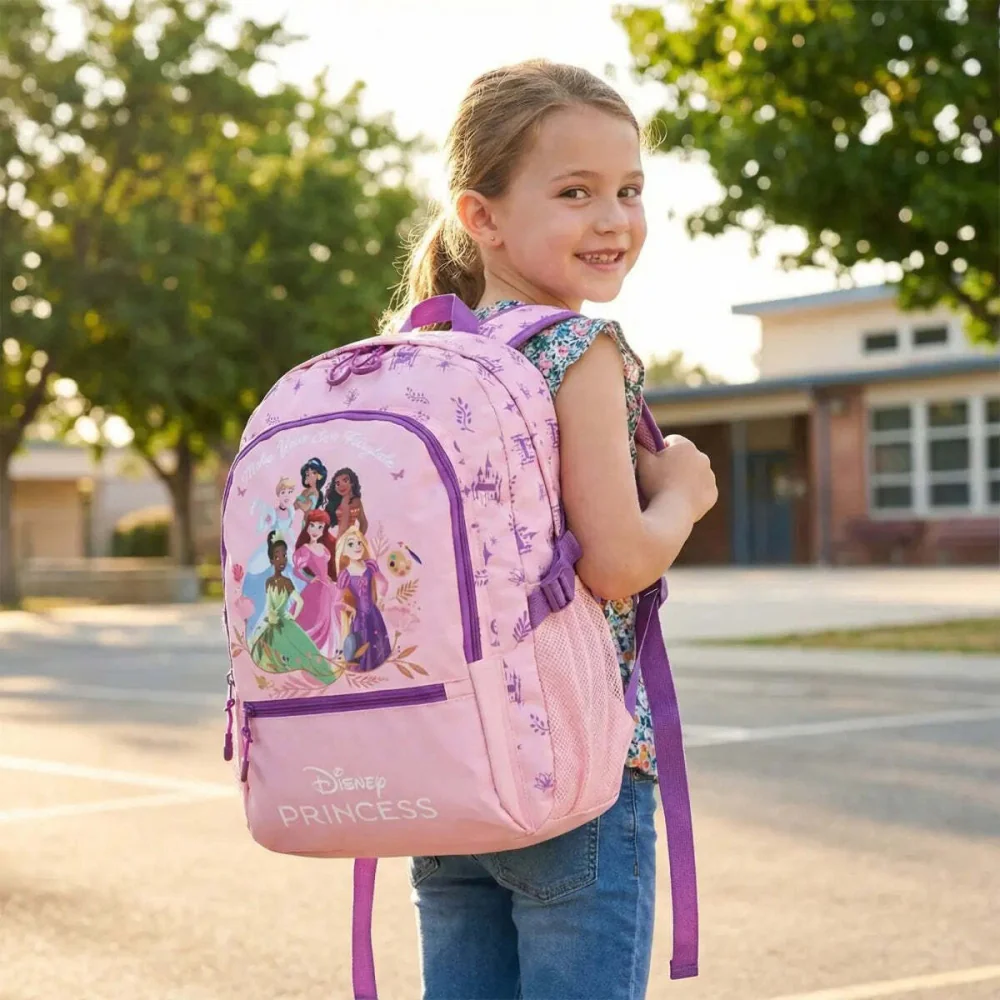 Disney Laptop Backpack Lightweight Padded Kids School Bag Princess 26L - Image 4