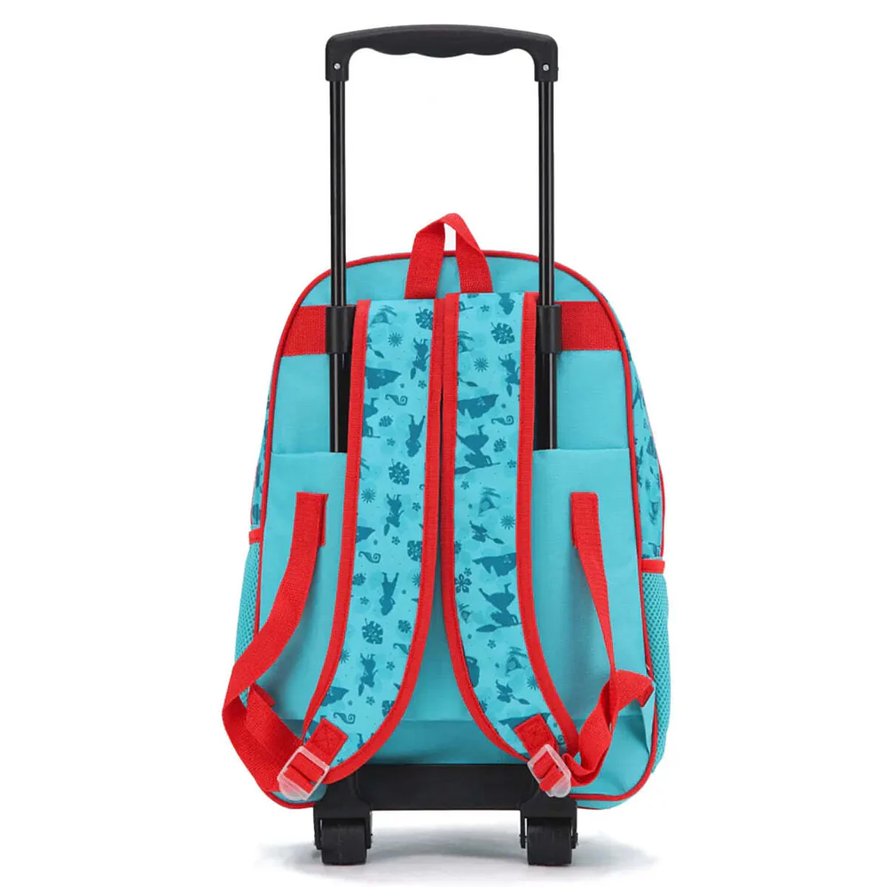 Disney Moana Kids 17" Wheeled Backpack with 3D Front Panel - Blue - Image 3