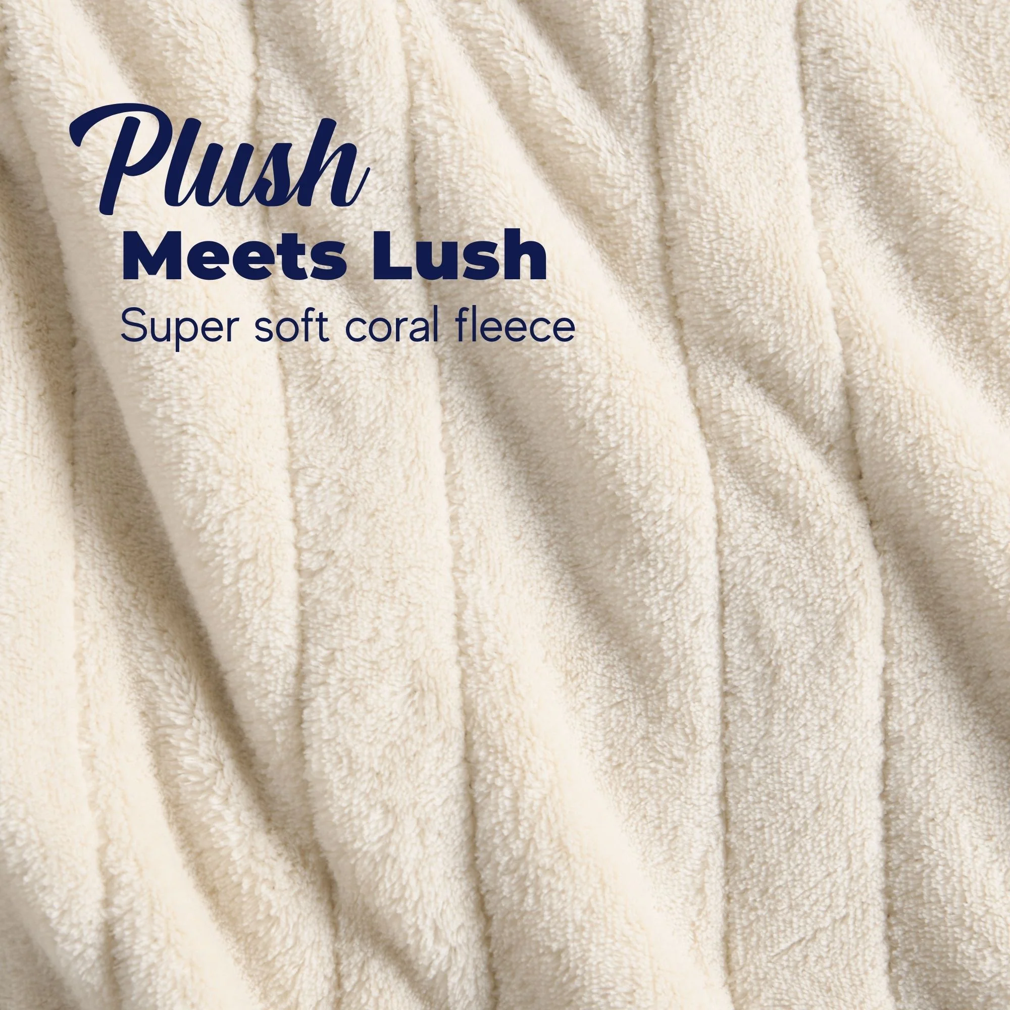 Dreamaker Coral Fleece Electric Heated Throw Blanket [180x200cm] (Cream) - Image 4