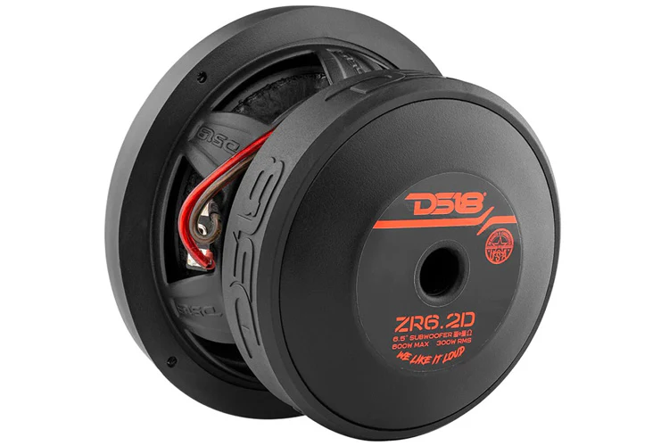DS18 ZR6.2D ZR 6.5" Subwoofer 300W RMS 2 Ohm 1.5" DVC - Image 4