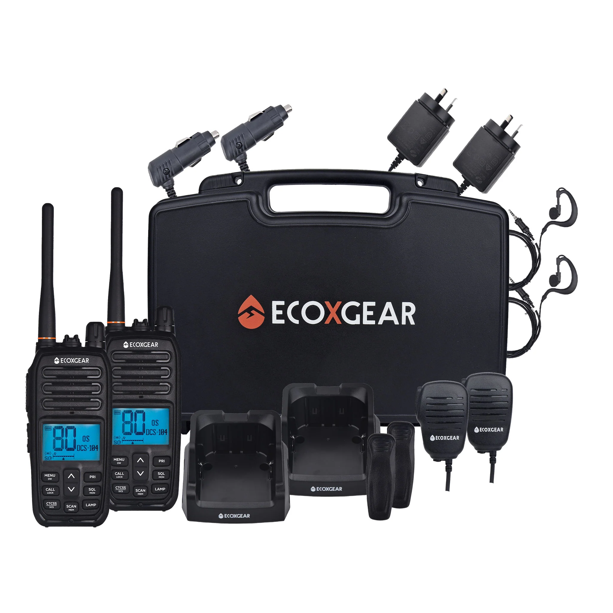 EcoXgear 5 Watt Waterproof UHF CB Handheld Radio (Twin Pack) EXG500-2PK - Image 6