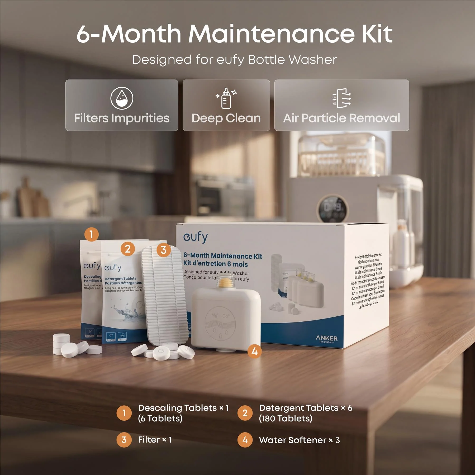 eufy 6-Month Maintenance Kit for eufy Bottle Washer - Image 2
