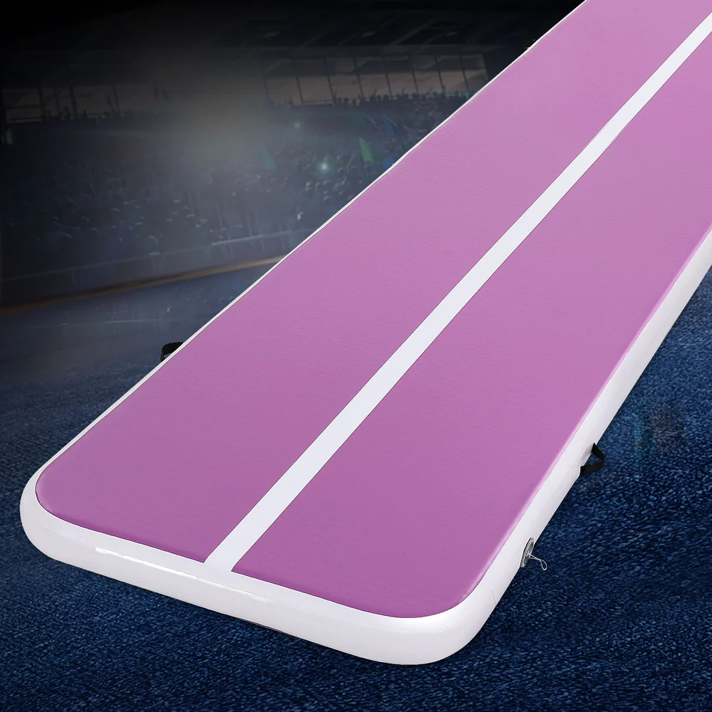 Everfit 4M Air Track Gymnastics Tumbling Exercise Cheerleading Mat Inflatable Purple - Image 2